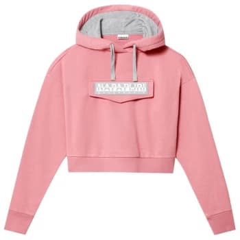 Napapijri Burgee Crop Hoodie - Pink Lulu PB11