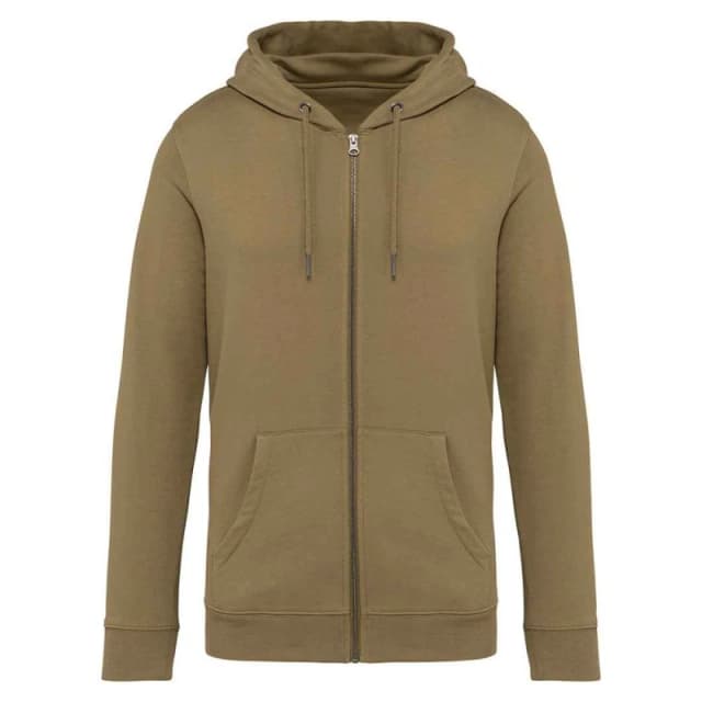 Native Spirit Mens Full Zip Hoodie in Medium Beige Size: 2XS Medium Beige Male 2XS