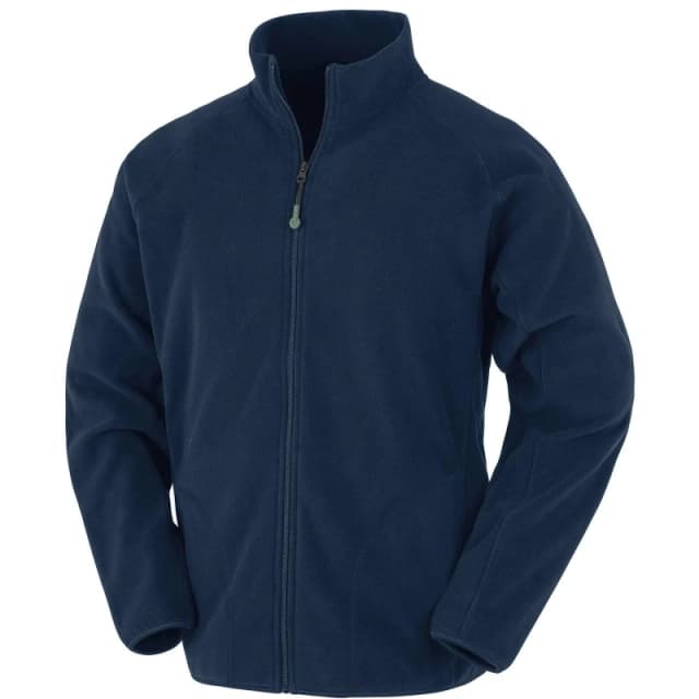 Result Result Men Microfleece Jacket in Navy Size: Small Navy S Male 5059699819696