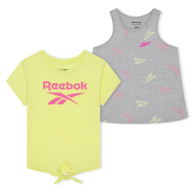 Reebok 2Pk Btr Lgo T - Yellow Yellow 18 - 24 Months
