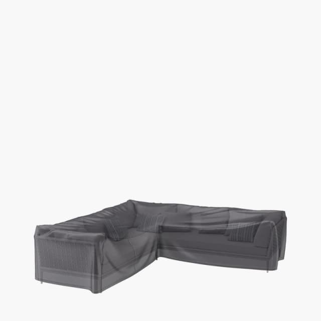 Aerocover Weather Resistant Outdoor Corner Sofa Cover, L-Shape, 255x255x100x70cm