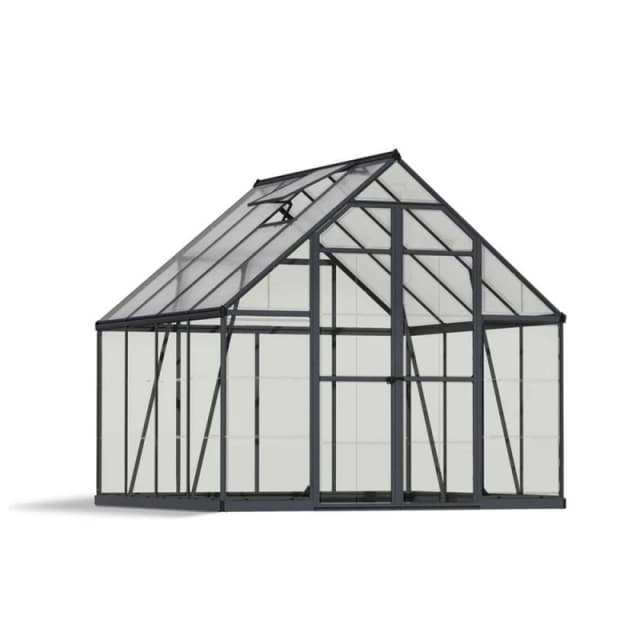 Palram 8 x 8 Feet Balance Greenhouse - L247 x W244 x H229cm - Grey Grey Unisex