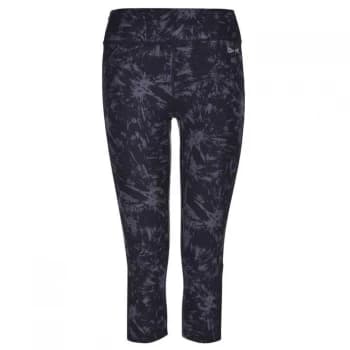 USA Pro Capri Cropped Leggings - Black Fossil