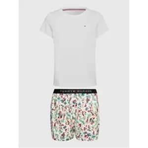 Tommy Hilfiger Short Sleeve Pj Set - White