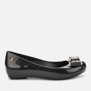 Vivienne Westwood for Melissa Womens Ultragirl Bow Orb Ballet Flats - Black Contrast - UK 3