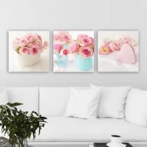 P4840742742 Multicolor Decorative Canvas Painting (3 Pieces)