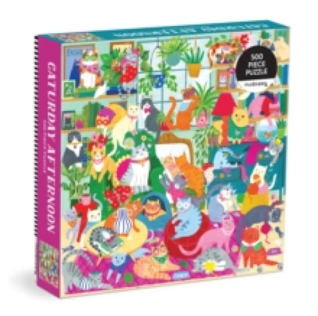 Caturday Afternoon 500 Piece Family Puzzle Jigsaw