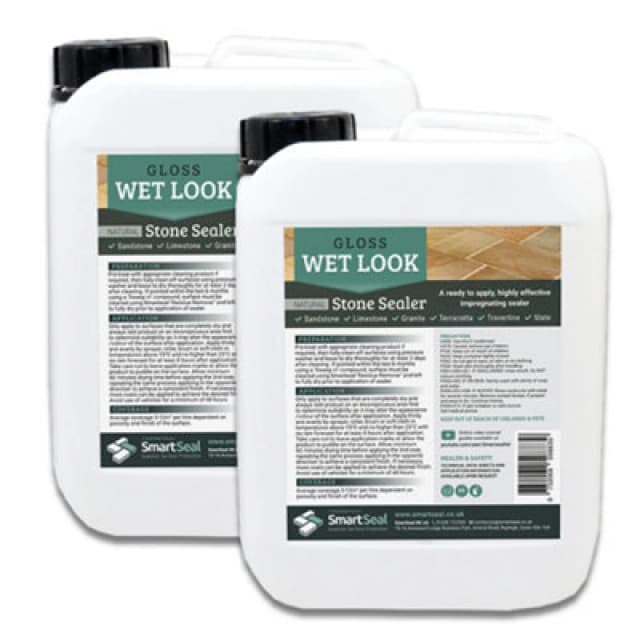 SMARTSEAL Smartseal - Sandstone/Natural Stone Sealer - Wet Look - 2 x 5 Litre SM-WETLOOK-2X5