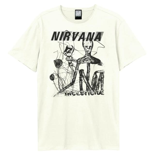 Amplified Amplified Men Photocopy Incesticide Nirvana T-Shirt in White Size: X-Small White XS Male 5063527531674