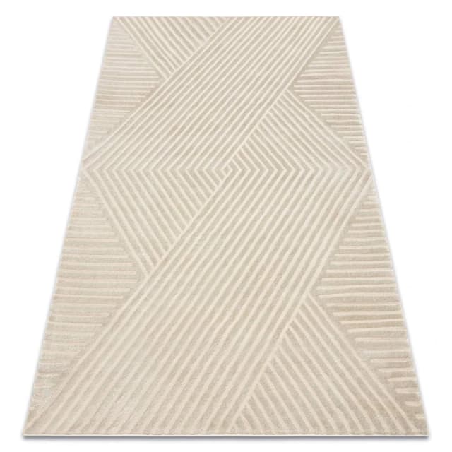 RugsX Carpet Balance 1503 Taupe - Geometric, Structural, Glamour 120X170 Cm