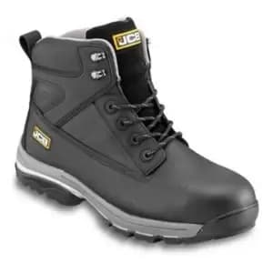 Jcb Fast Track Black Safety Boots, Size 9