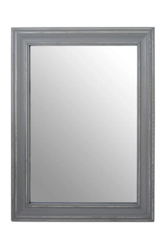 Premier Housewares Henley Wooden Frame Wall Mirror Grey