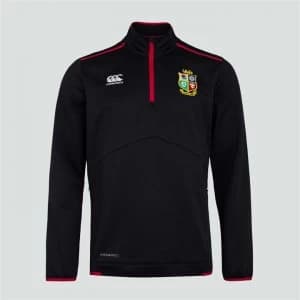 Canterbury British and Irish Lions Quarter Zip Fleece Mens - BLACK