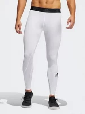 adidas Techfit Long Tights, Grey Size M Men