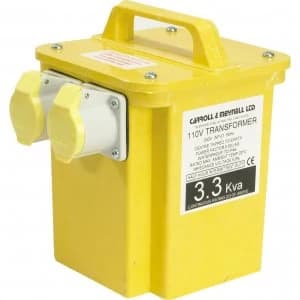Carroll and Meynell 110v Portable Transformer 3.3Kva 240v