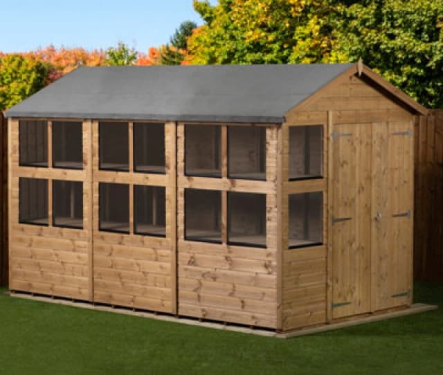 Empire Sheds Empire Apex Potting Shed 6X12 Double Door