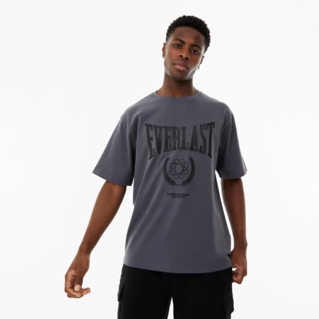 Everlast Laurel Wreath Logo T-Shirt Mens - Grey Grey S