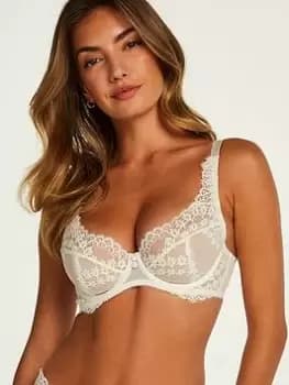 Hunkemoller Daisy uf Bra, White, Size 36C, Women