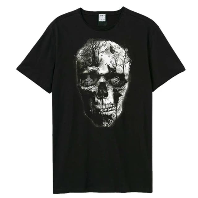 Amplified Amplified Men Shadows Graveyard T-Shirt in Black Size: X-Small Black XS Male 5063852065752