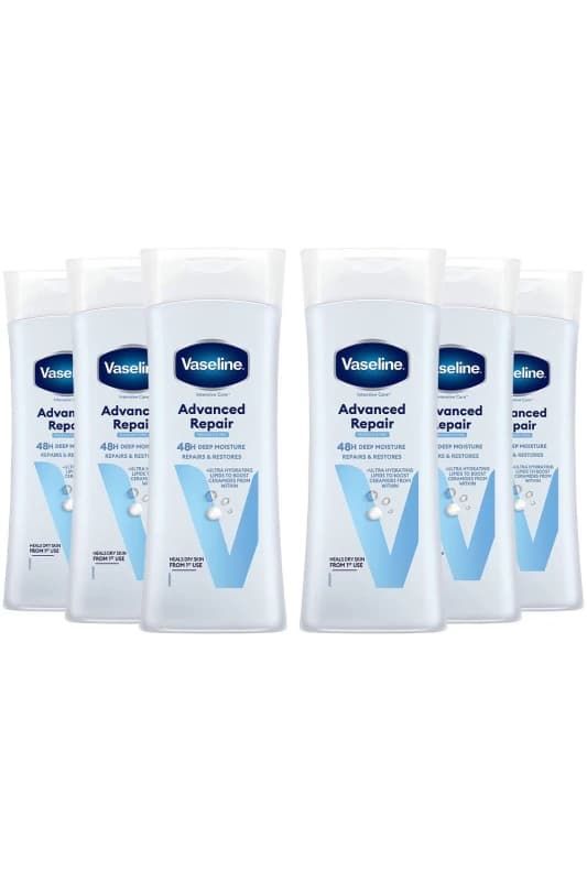 Vaseline 6x Intensive Care 'Body Lotion', Advanced Repair, 400ml in White White Unisex