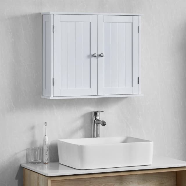 Lassic Bath Vida Priano 2 Door Wall Cabinet White unisex 2 Door