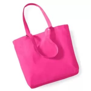 Westford Mill Organic Cotton Shopper Bag - 16 Litres (One Size) (Fuchsia)