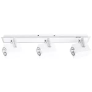 Netlighting Modern Spotlights Chrome 3 Light with White Shade, GU10