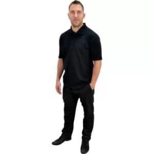 P220B-L Polo Shirt 220GSM Black (L)