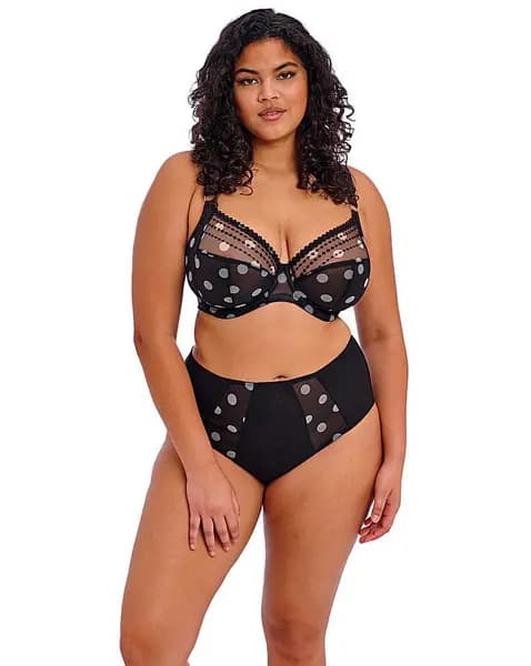 Elomi Elomi Matilda Plunge Wired Bra Black Dot Black DOT Female 38F QV03207