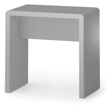 Dressing Stool Grey High Gloss Bedroom - Naomi