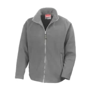 Result Mens High Grade Microfleece Horizon Showerproof Breathable Jacket (M) (Light Grey)
