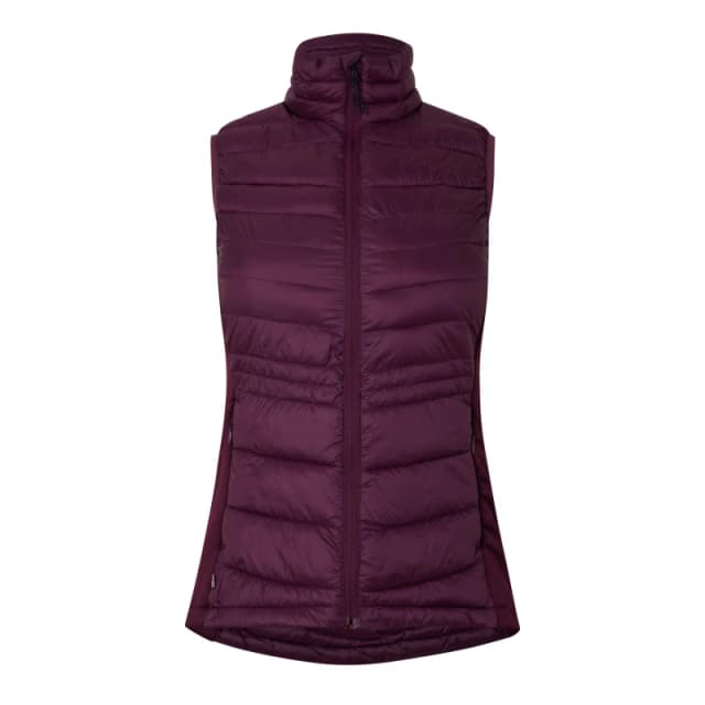 Fohn Womens Packable Insulation Sleeveless Gilet Potent Purple female 8 (XS)