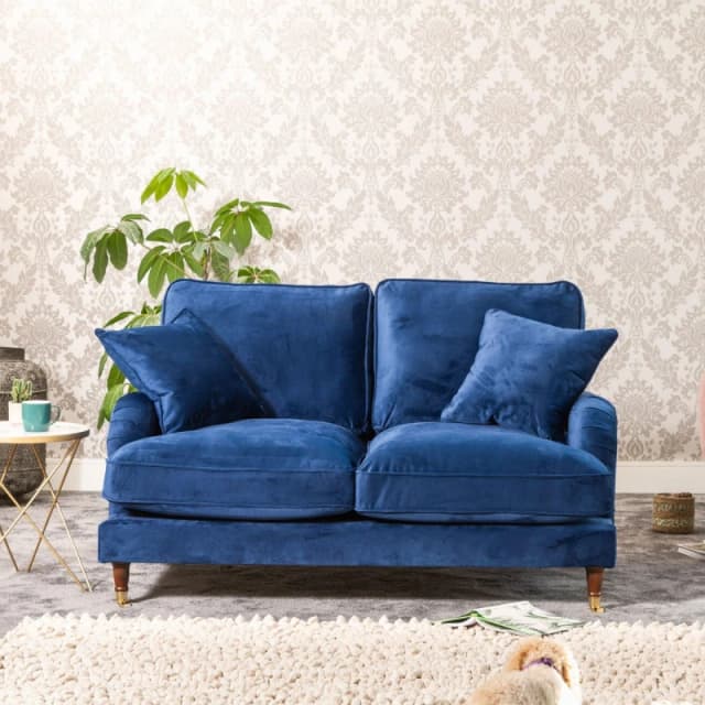 Artemis Home Mackenzie 2 Seat Sofa in Blue Blue Unisex