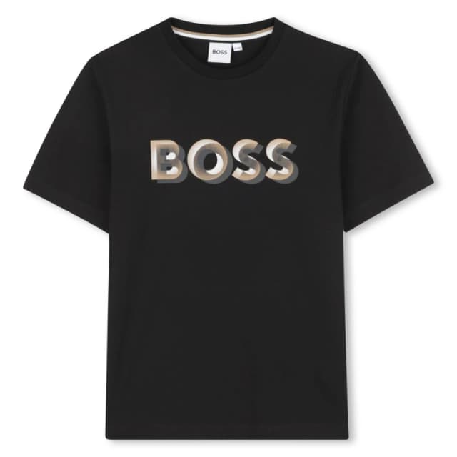 Boss Kids Logo T-Shirt Black male 4 Yrs