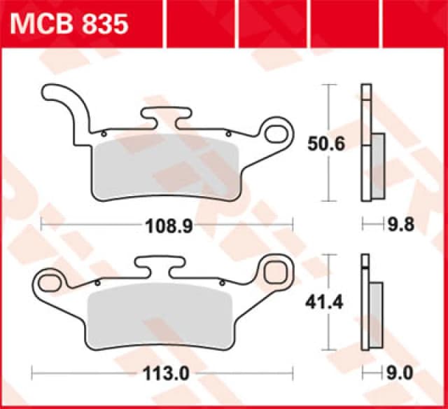 TRW Lucas Brake lining MCB835