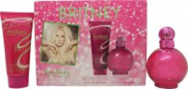 Britney Spears Fantasy Gift Set 100ml Eau de Parfum + 100ml Body Souffle