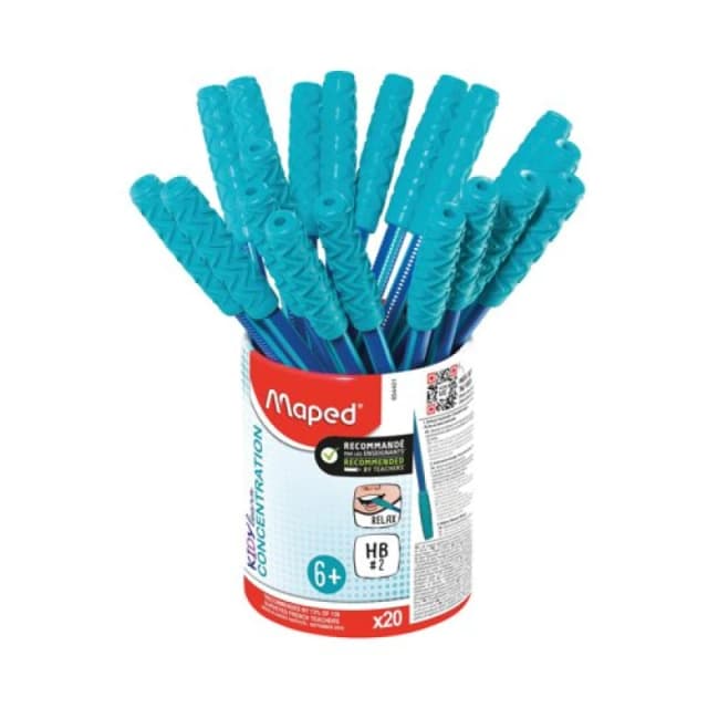 Maped Maped Kidy Learn Pot of Pencils + Chew Top (Pack of 20) 854401 854401