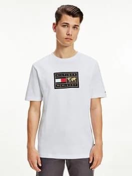 Tommy Hilfiger Icon Earth Badge T-Shirt - White Size M Men