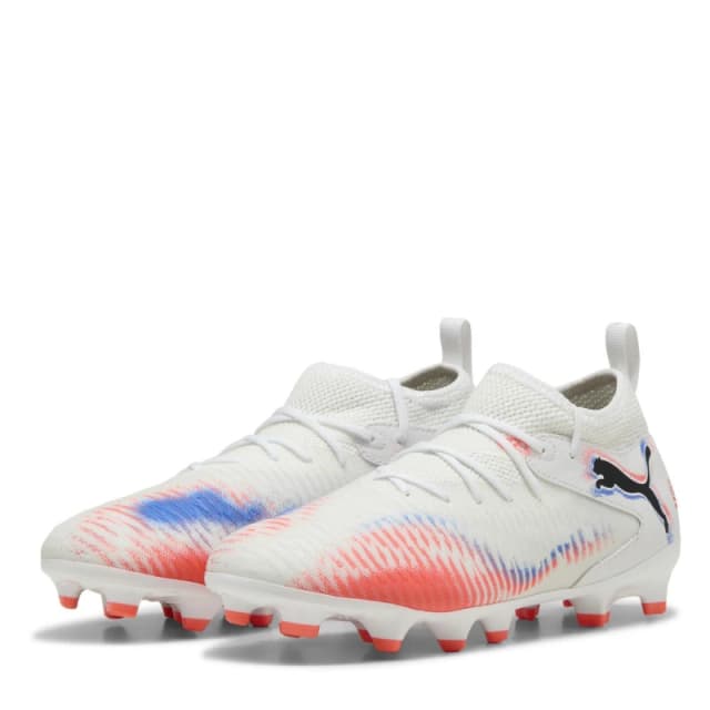 Puma FUTURE 8 MATCH Childrens Artificial Ground Football Boots White/Black/Red male 1 (33)