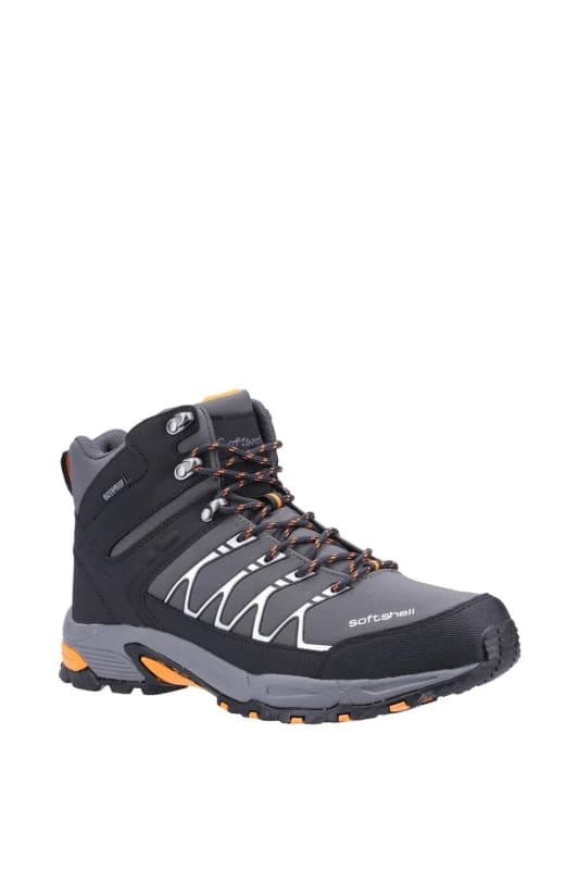 Cotswold Mens 'Abbeydale Mid' Softshell PU Hiking Boots in Grey Size: 10 Grey Male 10