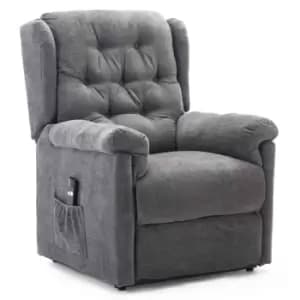 Barnsley Fabric Rise Recliner - Charcoal