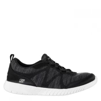 Skechers Wave Lite Trainers Ladies - Black/White