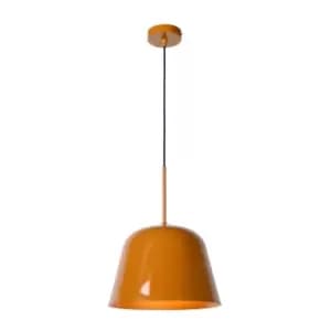 Misha Retro Pendant Light - Ø31cm - 1xE27 - Ocher Yellow