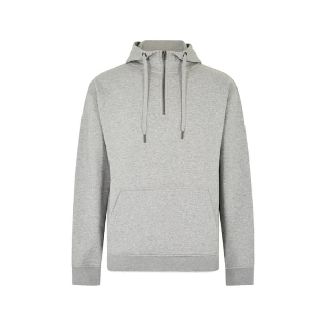 Kustom Kit Mens Quarter Zip Regular Hoodie in Grey Size: XS Grey Male XS