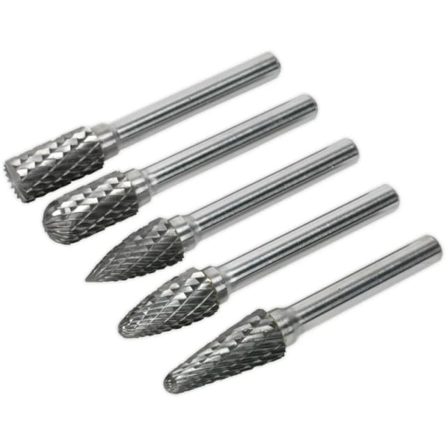 Loops 5 PACK - 10mm Tungsten Carbide Rotary Burr Bits Set - VARIOUS Cutting Heads Multi