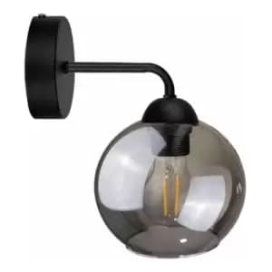 Keter Lighting - Keter Cosmo Dome Wall Lamp Black, 23cm, 1x E27