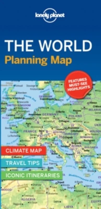 Lonely Planet The World Planning Map Sheet map, folded