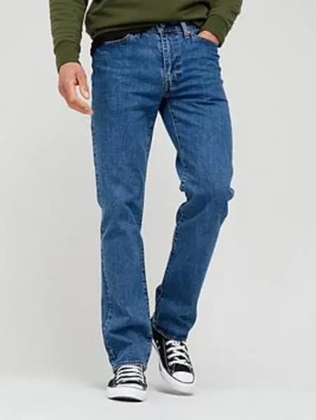 Levis 514 Straight Fit Jeans - Stonewash Stretch T2 - Blue, Stone Wash, Size 36, Inside Leg S=30 Inch, Men