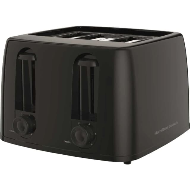 Hamilton Beach HB4T5032B HB4T5032B 1300W Essential Toaster 4 Slice - Black Hamilton Beach HB4T5032B