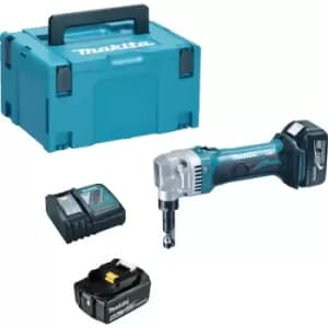 Makita DJN161 18v Cordless LXT Metal Nibbler 2 x 5ah Li-ion Charger Case